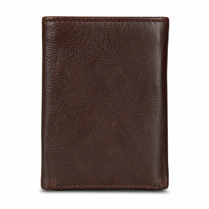 EB Signature Logo Leather Trifold Wallet | Eddie Bauer