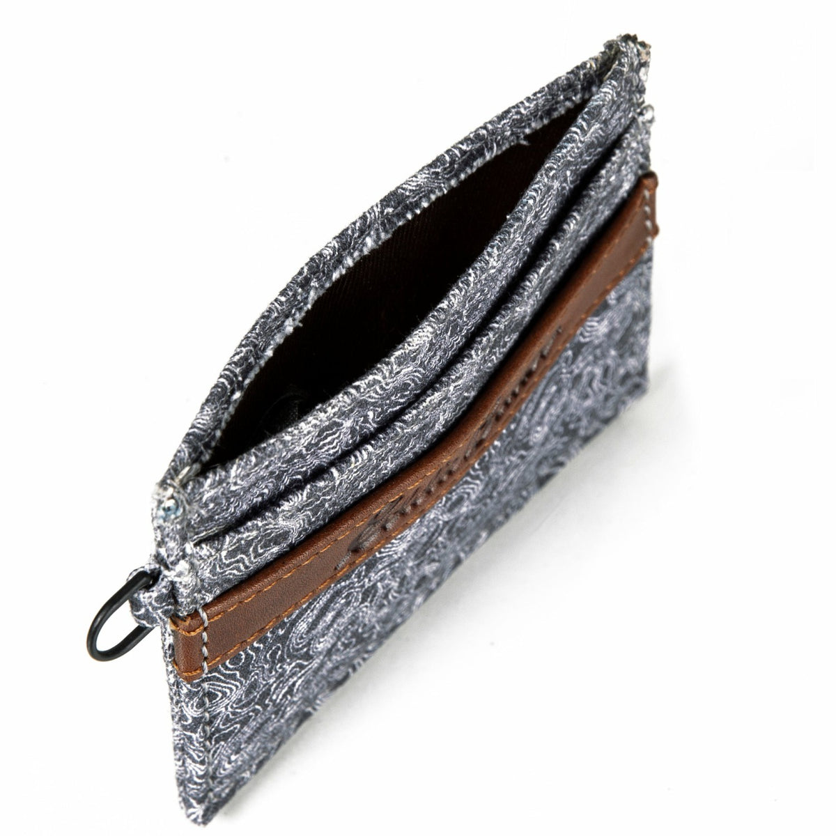 Pioneer Leather and Printed Cotton Canvas Card Case | Eddie Bauer