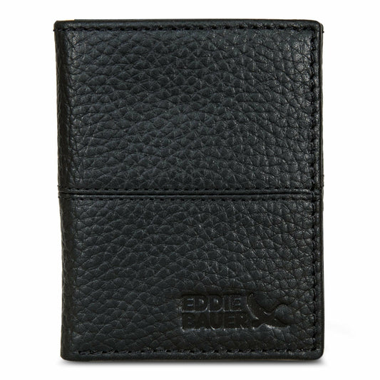 EXTRA CAPACITY RUGGED LEATHER TRIFOLD WITH FLIP ID | Eddie Bauer