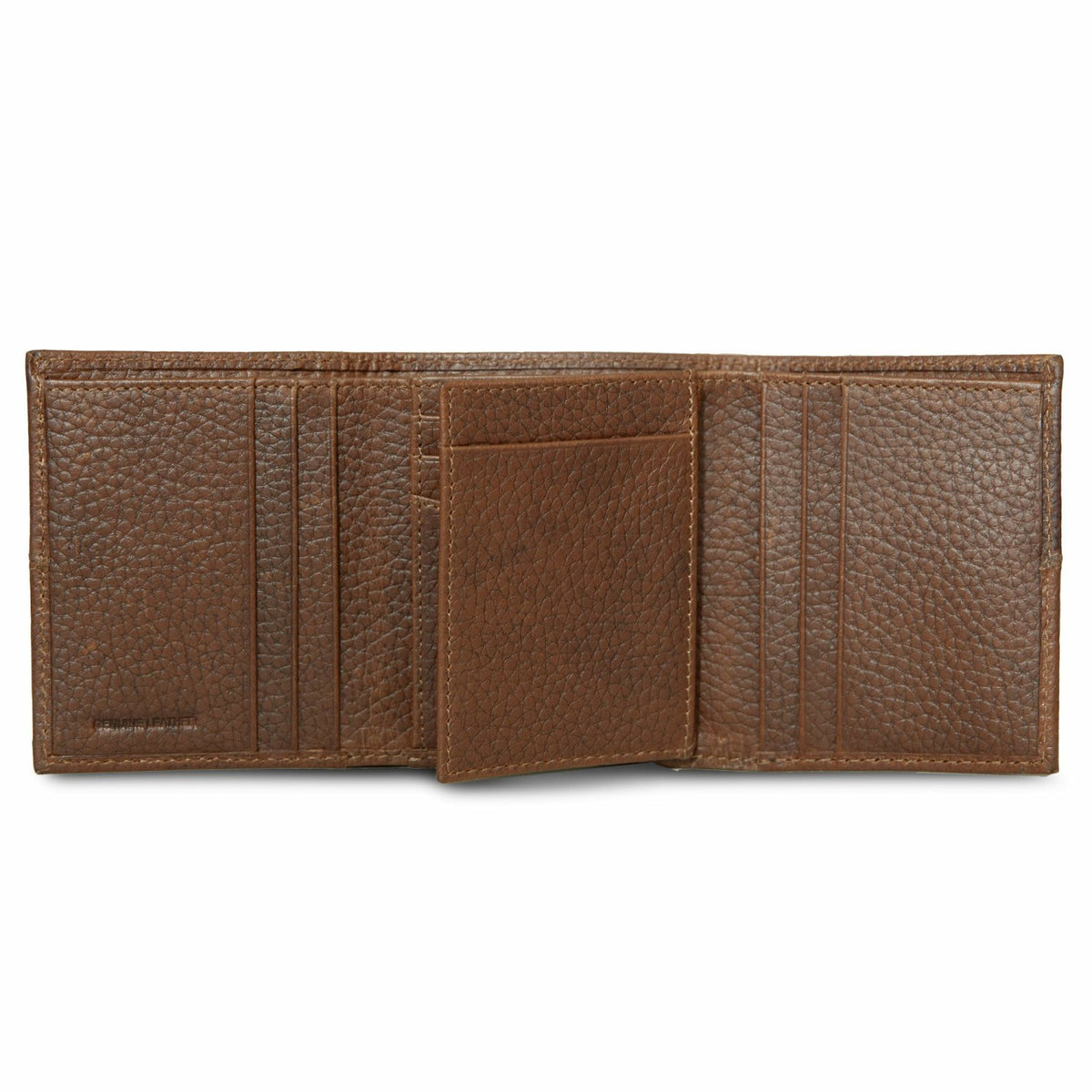EXTRA CAPACITY RUGGED LEATHER TRIFOLD WITH FLIP ID | Eddie Bauer