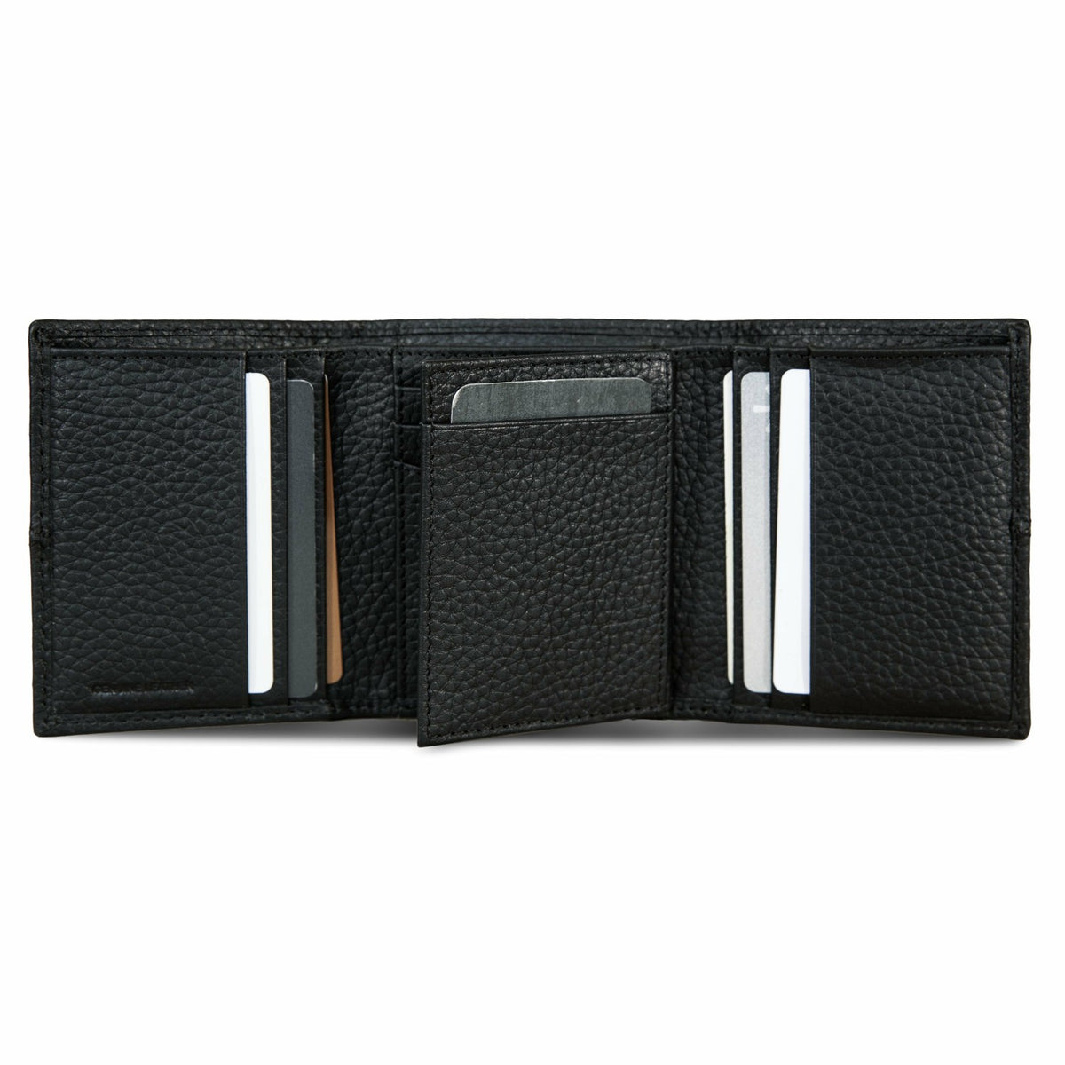 EXTRA CAPACITY RUGGED LEATHER TRIFOLD WITH FLIP ID | Eddie Bauer