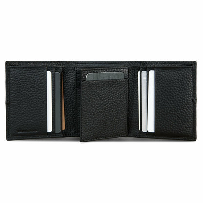 EXTRA CAPACITY RUGGED LEATHER TRIFOLD WITH FLIP ID | Eddie Bauer
