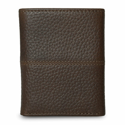 EXTRA CAPACITY RUGGED LEATHER TRIFOLD WITH FLIP ID | Eddie Bauer