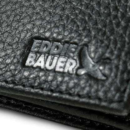 EXTRA CAPACITY RUGGED LEATHER TRIFOLD WITH FLIP ID | Eddie Bauer