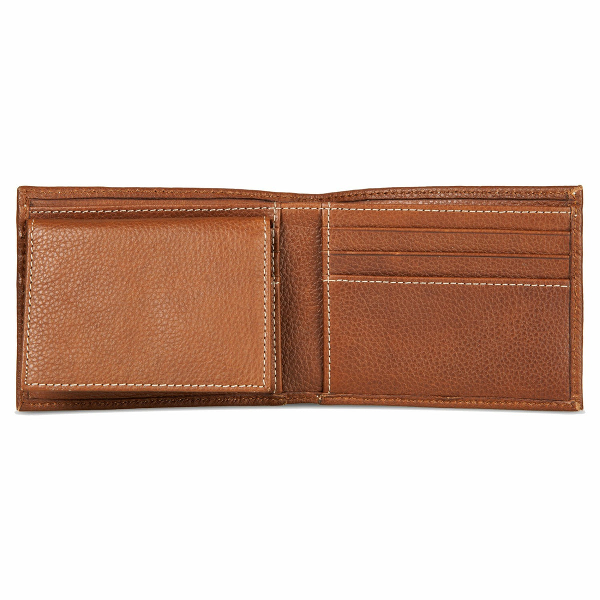 EB Signature Top Stitch Leather Passcase Wallet | Eddie Bauer