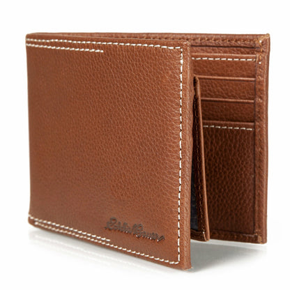 EB Signature Top Stitch Leather Passcase Wallet | Eddie Bauer
