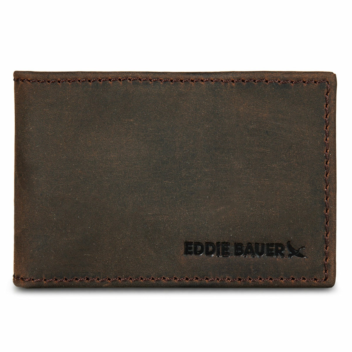 Money Clip Bifold Leather Wallet with Embossed Sasquatch | Eddie Bauer