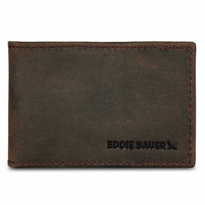 Money Clip Bifold Leather Wallet with Embossed Sasquatch | Eddie Bauer