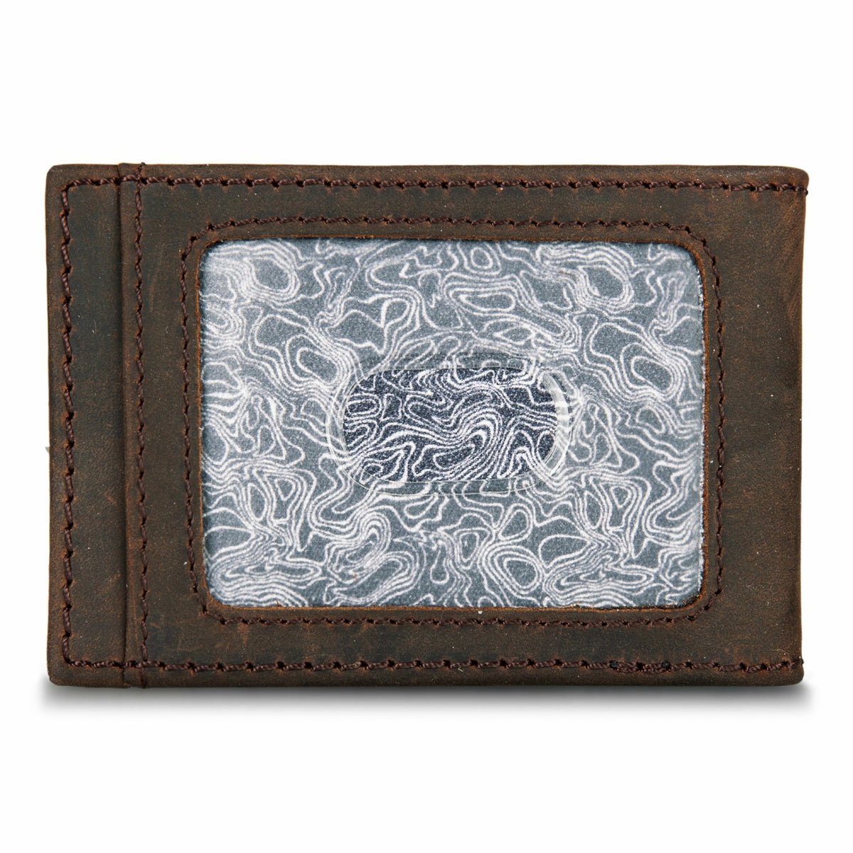 Money Clip Bifold Leather Wallet with Embossed Sasquatch | Eddie Bauer