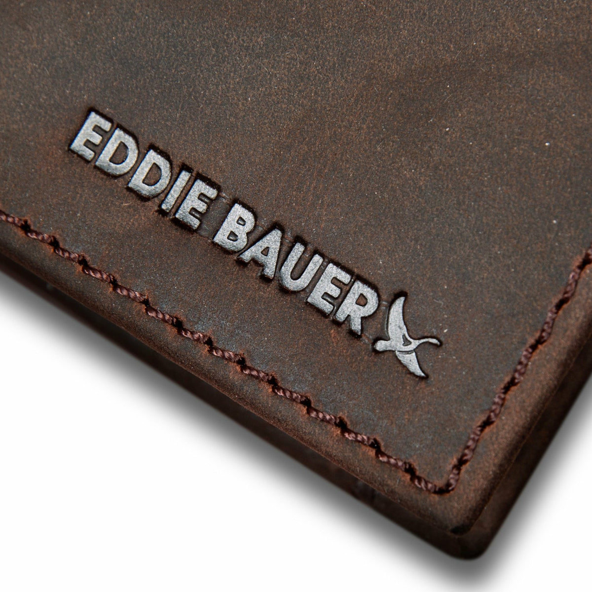 Money Clip Bifold Leather Wallet with Embossed Sasquatch | Eddie Bauer