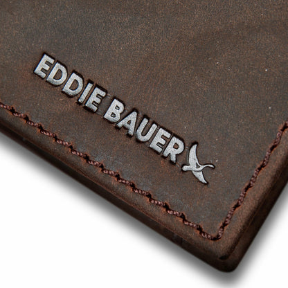 Money Clip Bifold Leather Wallet with Embossed Sasquatch | Eddie Bauer