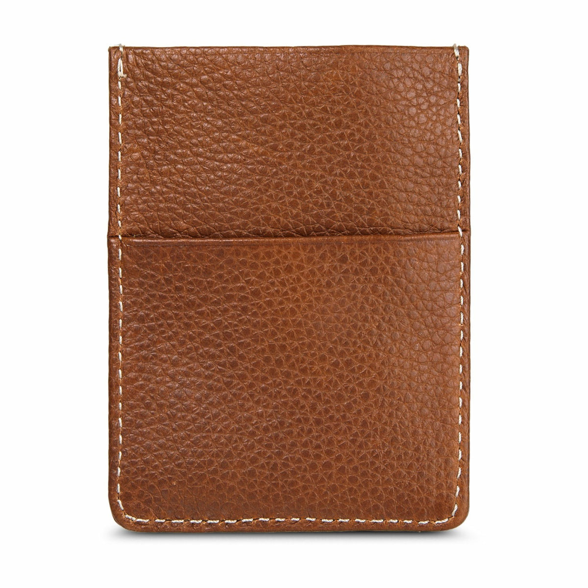 EB Signature Top Stitch Magnetic Leather Card Case | Eddie Bauer