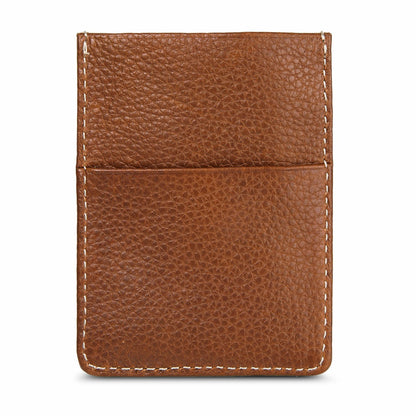 EB Signature Top Stitch Magnetic Leather Card Case | Eddie Bauer