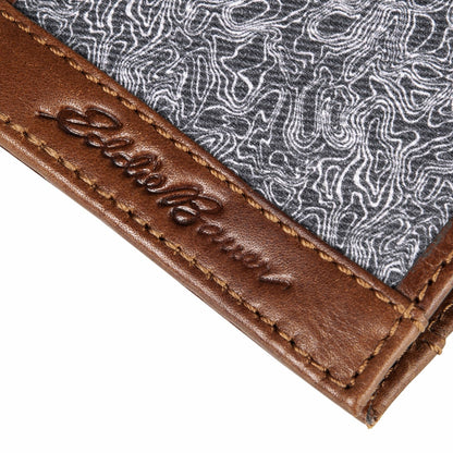 Pioneer Leather and Printed Cotton Canvas Passcase Wallet | Eddie Bauer