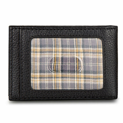 EB Signature Logo Leather Bifold with Money Clip Wallet | Eddie Bauer