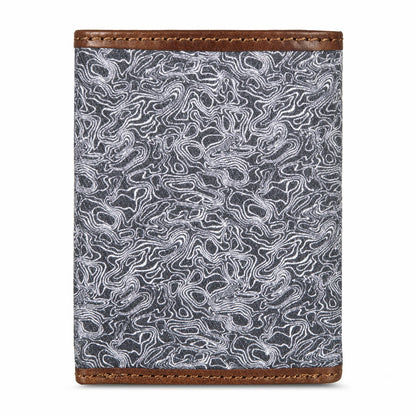 Pioneer Leather and Printed Cotton Canvas Trifold Wallet | Eddie Bauer