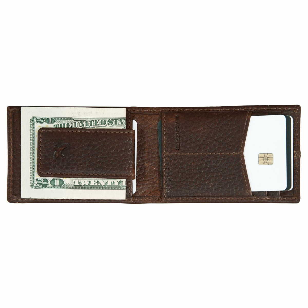 RUGGED LEATHER MONEY CLIP BIFOLD WALLET | Eddie Bauer
