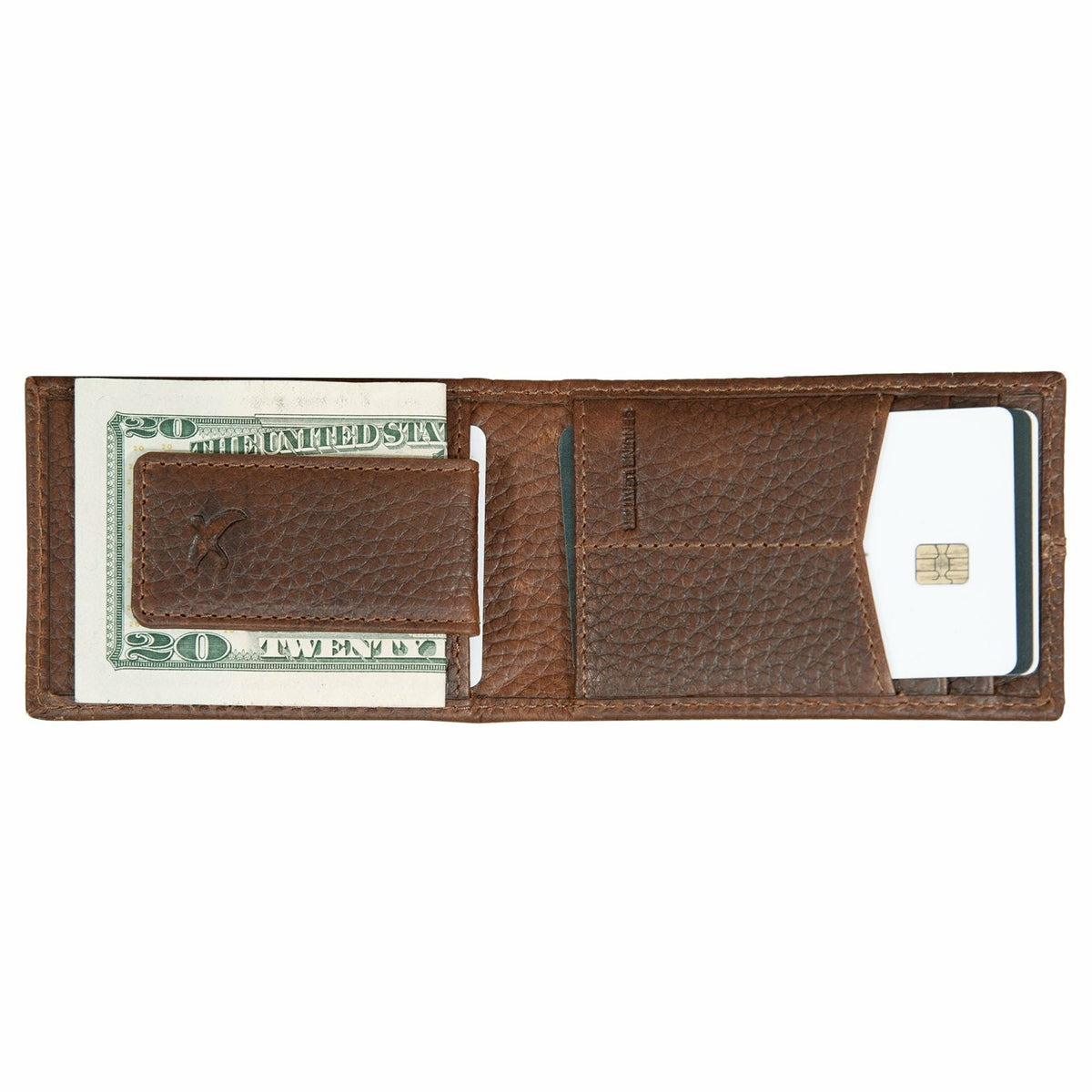 RUGGED LEATHER MONEY CLIP BIFOLD WALLET | Eddie Bauer