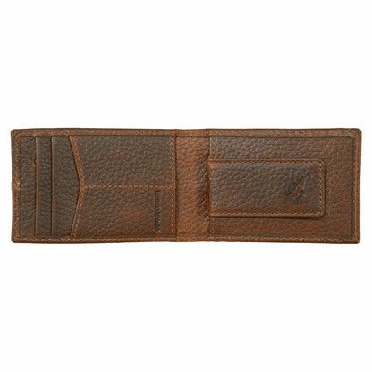 RUGGED LEATHER MONEY CLIP BIFOLD WALLET | Eddie Bauer