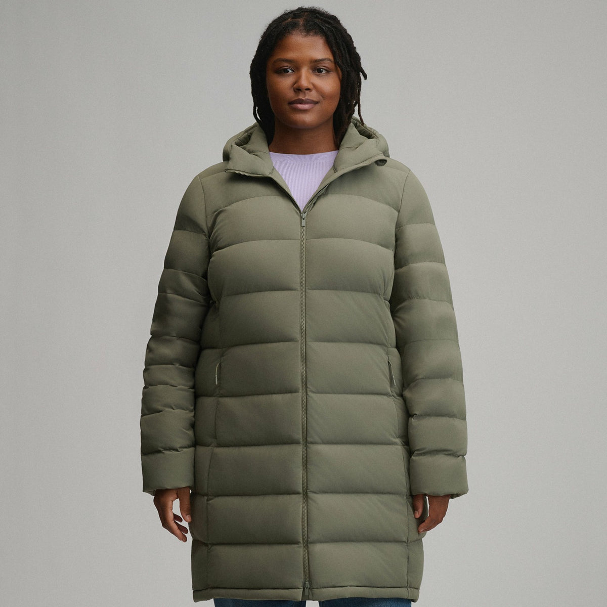 Women's EB Stretch Down Hooded Duffle Coat | Eddie Bauer