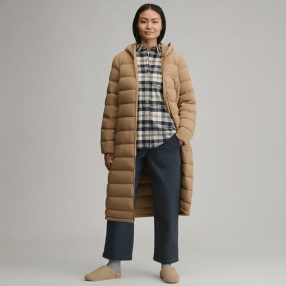 Women's EB Stretch Down Hooded Duffle Coat | Eddie Bauer
