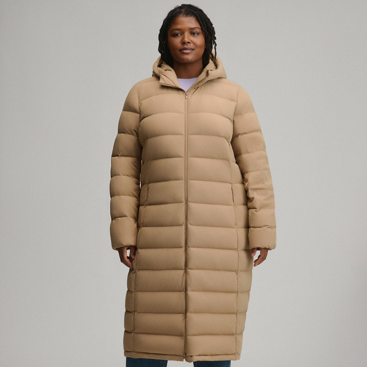 Women's EB Stretch Down Hooded Duffle Coat | Eddie Bauer