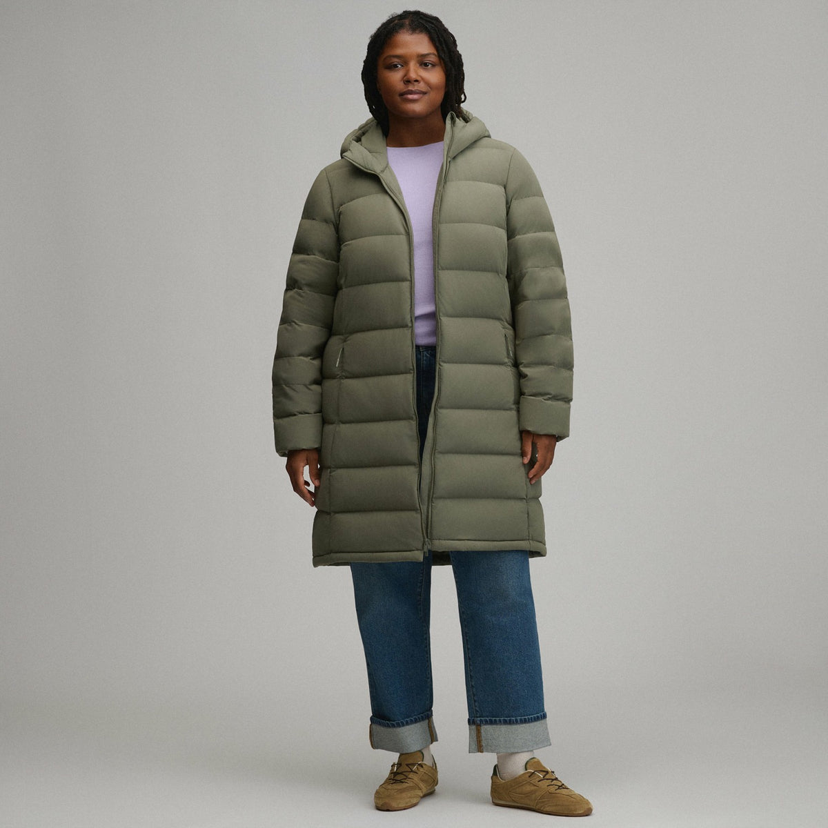 Women's EB Stretch Down Hooded Duffle Coat | Eddie Bauer