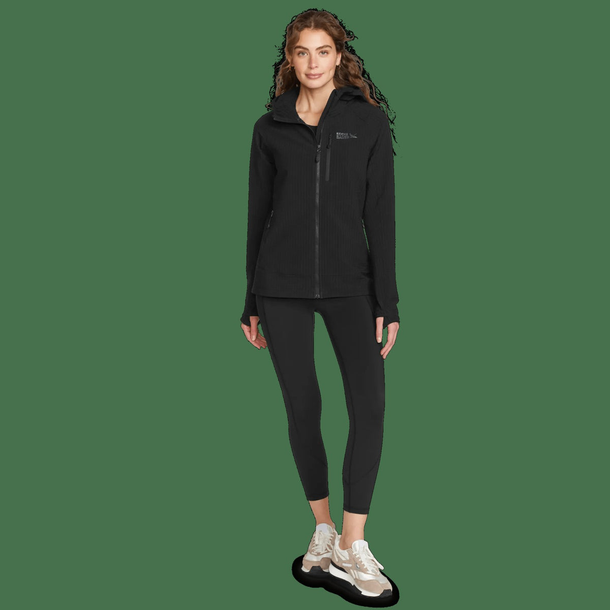 Women's Sandstone Backbone Grid Hoodie | Eddie Bauer