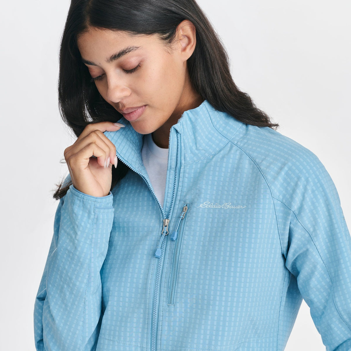 Women's Sandstone Backbone Grid Jacket | Eddie Bauer