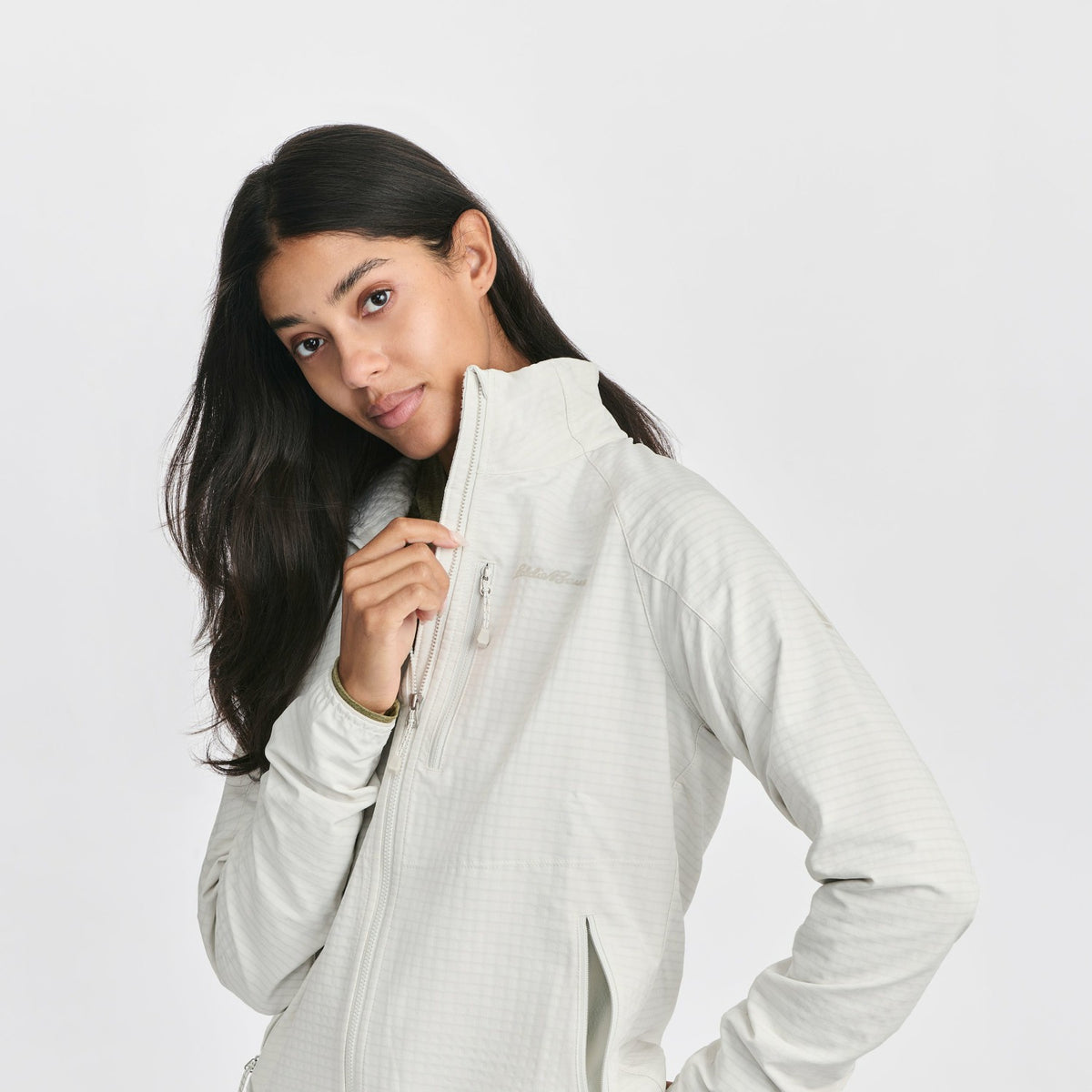Women's Sandstone Backbone Grid Jacket | Eddie Bauer