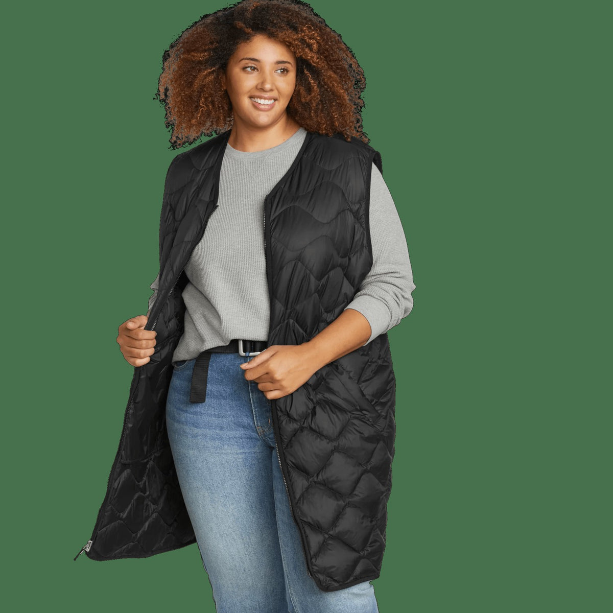 Women's Shaw Down Long Vest | Eddie Bauer