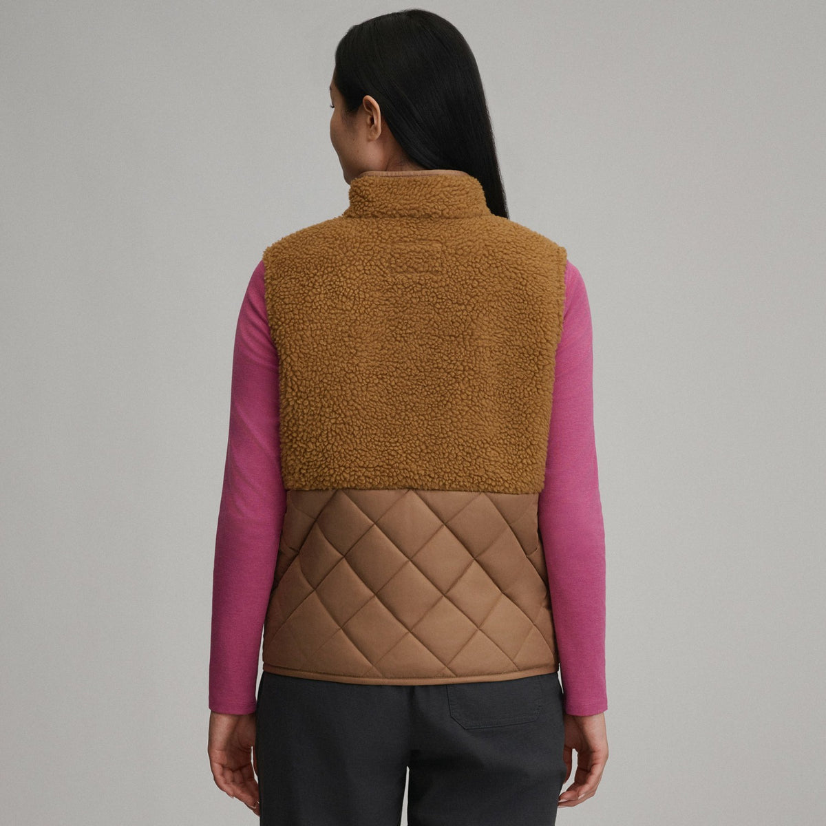 Women's Wander Mixed Media Fleece Vest | Eddie Bauer