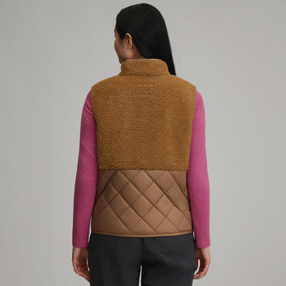 Women's Wander Mixed Media Fleece Vest | Eddie Bauer