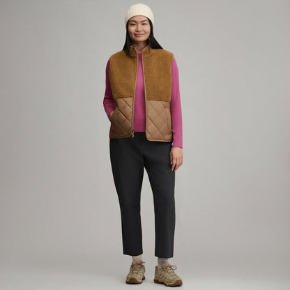 Women's Wander Mixed Media Fleece Vest | Eddie Bauer