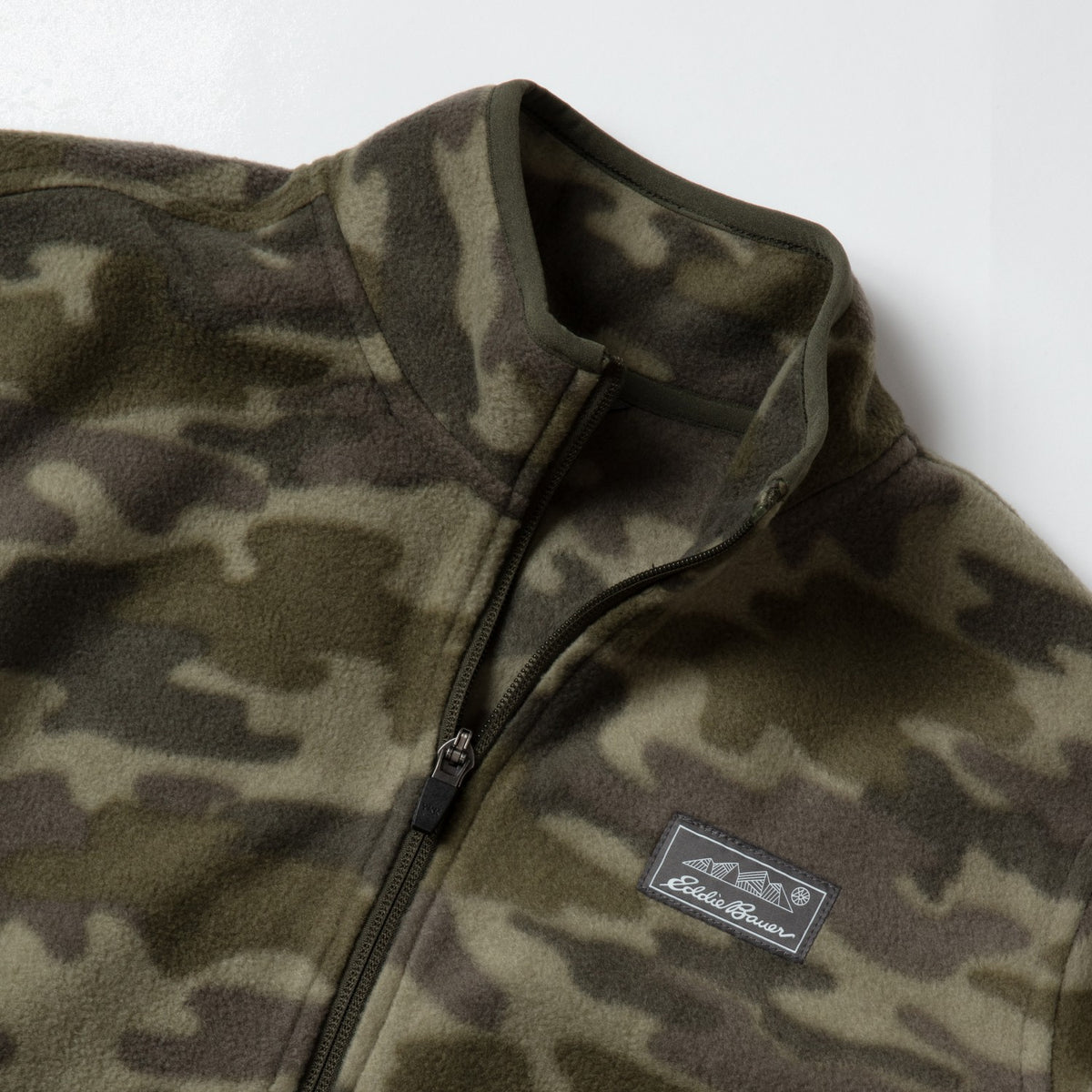 Kids Boys Quest Fleece Full-Zip - Camo | Eddie Bauer