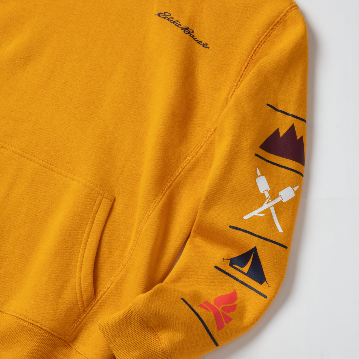 Kids Boys Graphic Camp Fleece Hoodie | Eddie Bauer