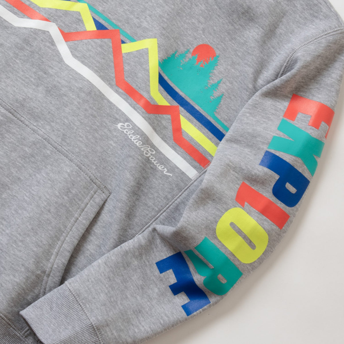 Kids Boys Graphic Camp Fleece Hoodie | Eddie Bauer
