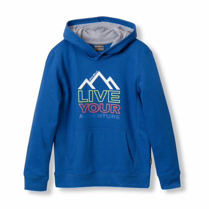 Kids Boys Graphic Camp Fleece Hoodie | Eddie Bauer