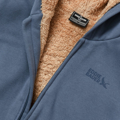 Kids Boys Camp Fleece Faux Shearling Hoodie | Eddie Bauer