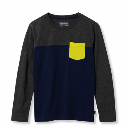 Kids Boys Territory Long-Sleeve Pocket T-Shirt | Eddie Bauer