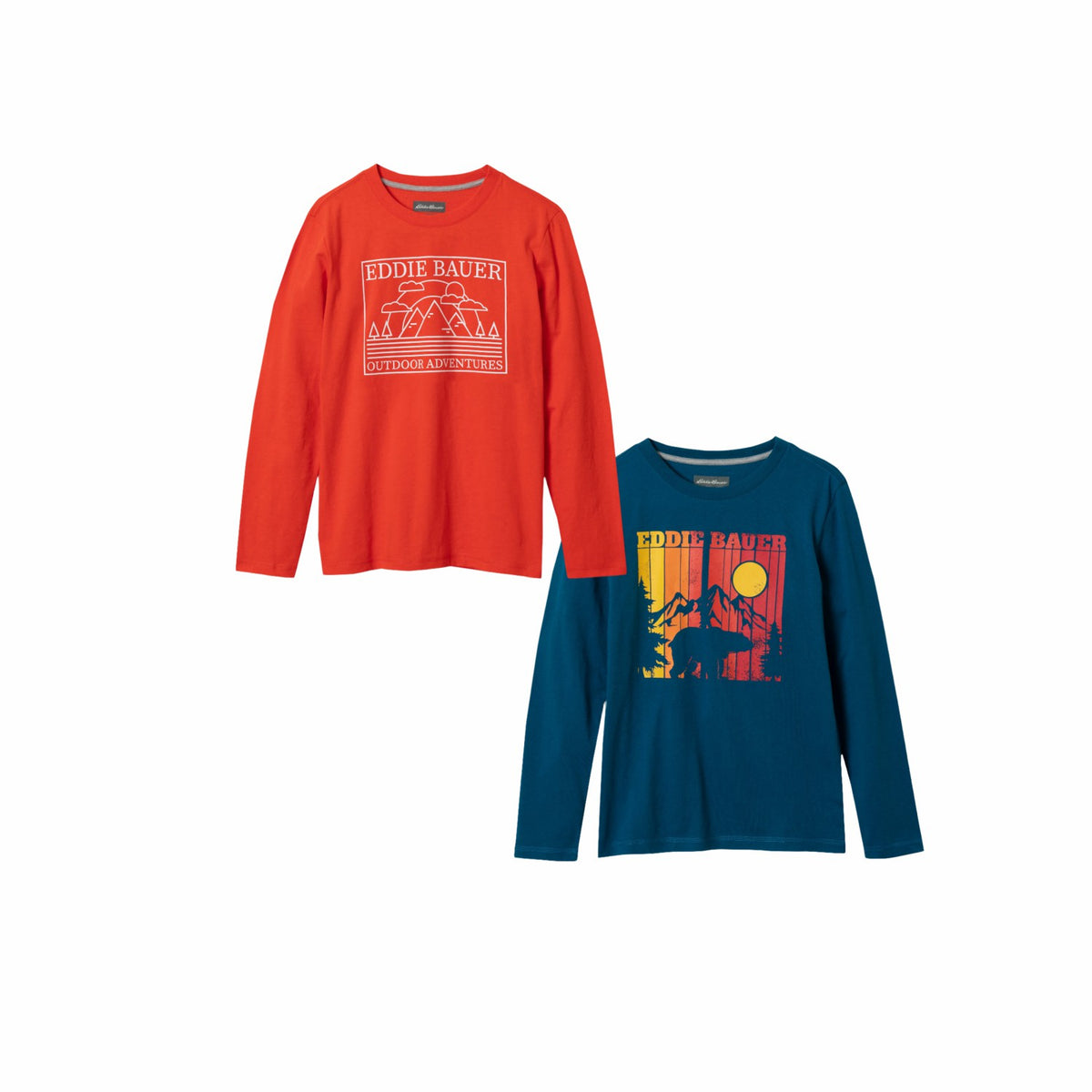 Kids Boys Graphic Long-Sleeve T-Shirt - 2 Pack | Eddie Bauer