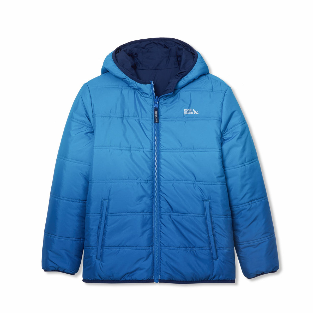Boys Deer Harbor Reversible Hooded Jacket | Eddie Bauer