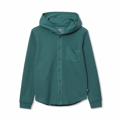 Boys Basin Thermal Hooded Button Down | Eddie Bauer