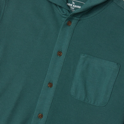 Boys Basin Thermal Hooded Button Down | Eddie Bauer