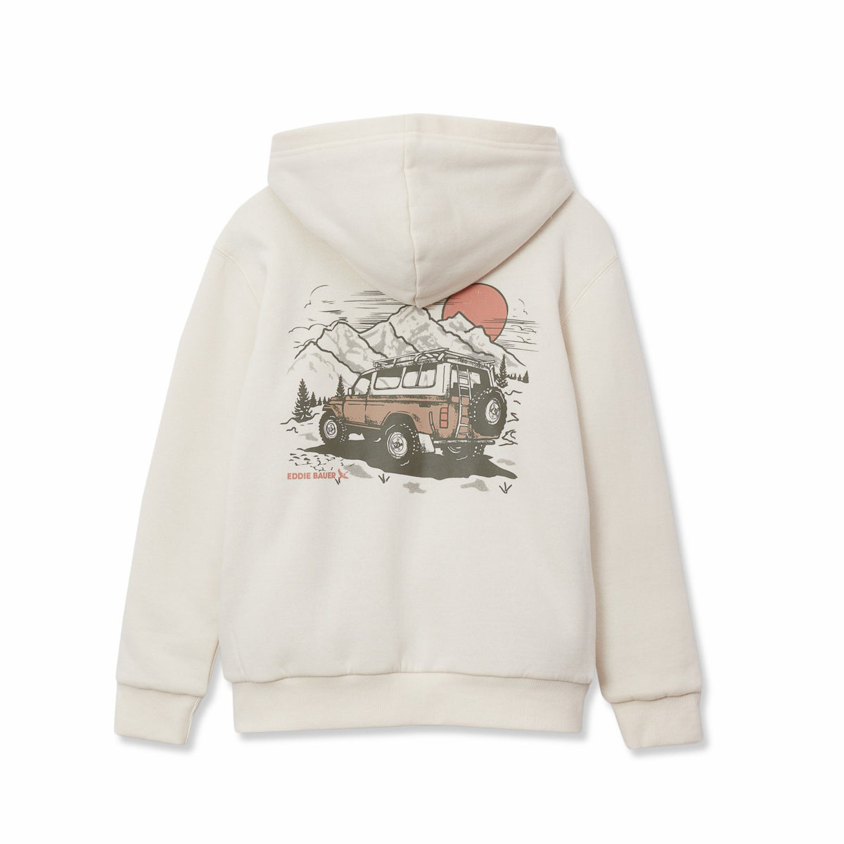 Boys Camp Fleece Faux Shearling-Lined Hoodie | Eddie Bauer
