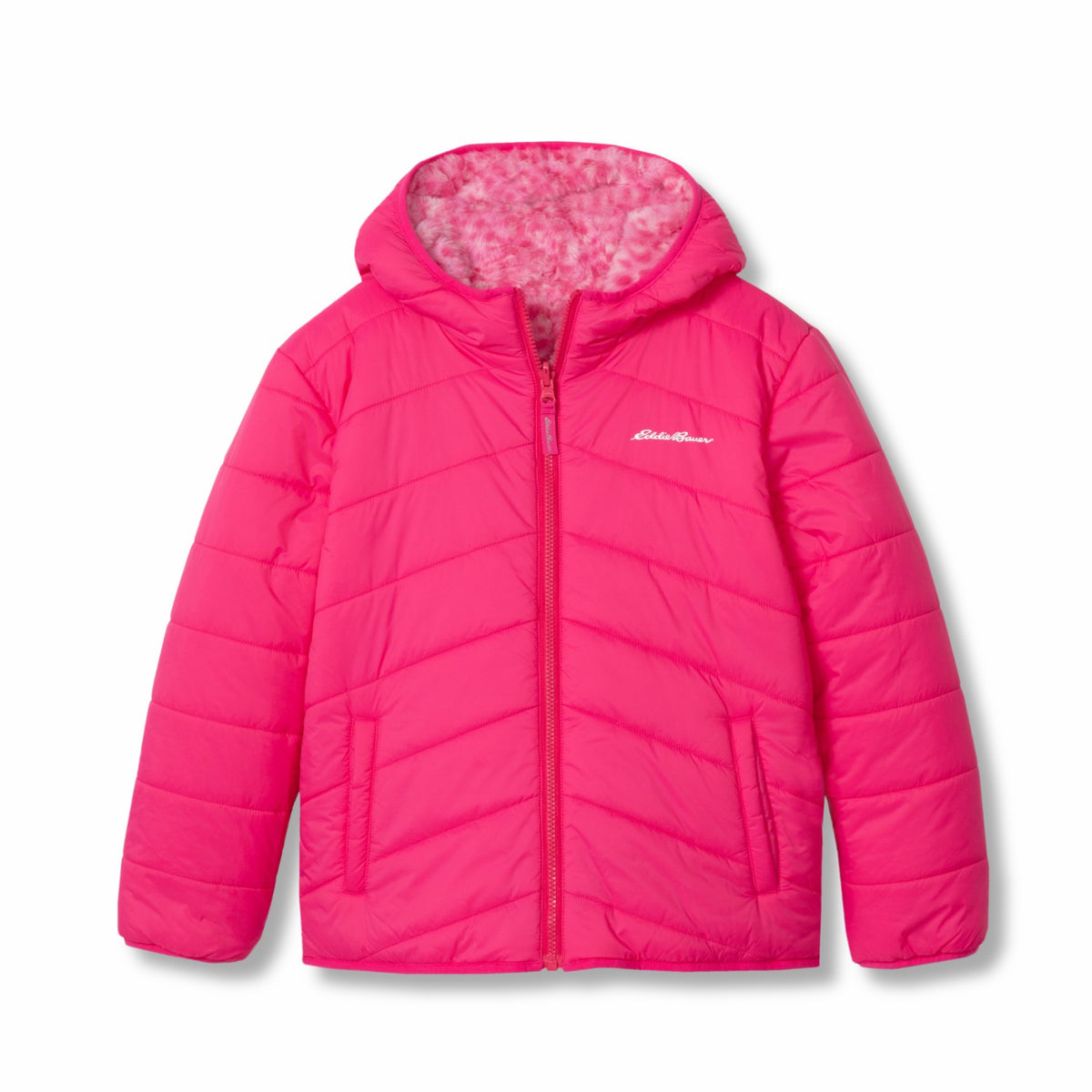 Kids Girls Deer Harbor Reversible Hooded Jacket | Eddie Bauer