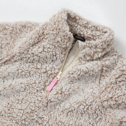 Kids Girls Fireside Plush 1/4 Zip | Eddie Bauer