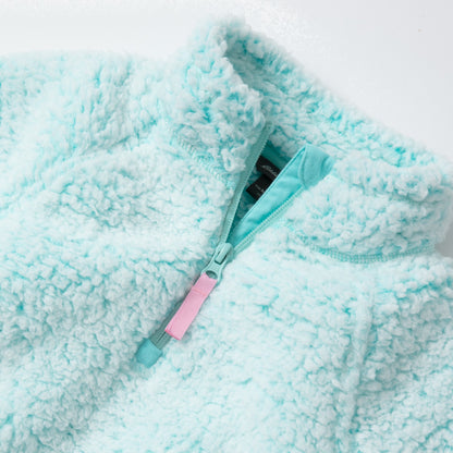 Kids Girls Fireside Plush 1/4 Zip | Eddie Bauer