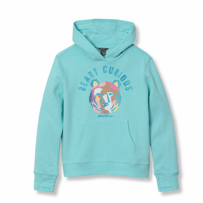 Kids Girls Graphic Camp Fleece Hoodie | Eddie Bauer