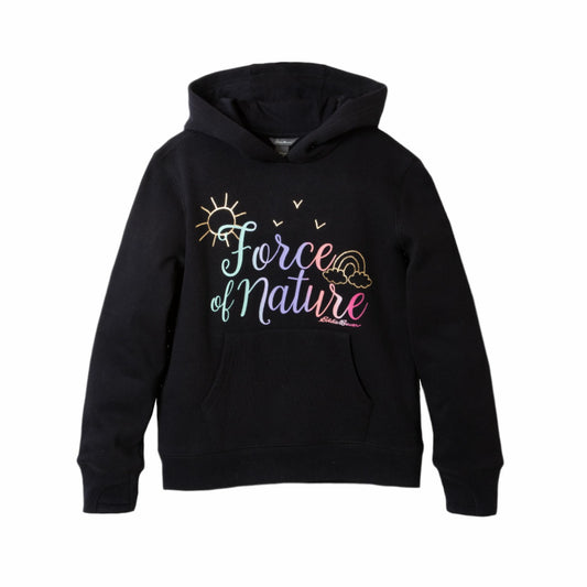 Kids Girls Graphic Camp Fleece Hoodie | Eddie Bauer